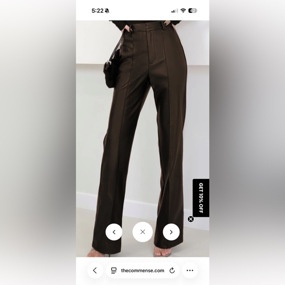 Commense Pants - Commense Dark Brown Women's Pants